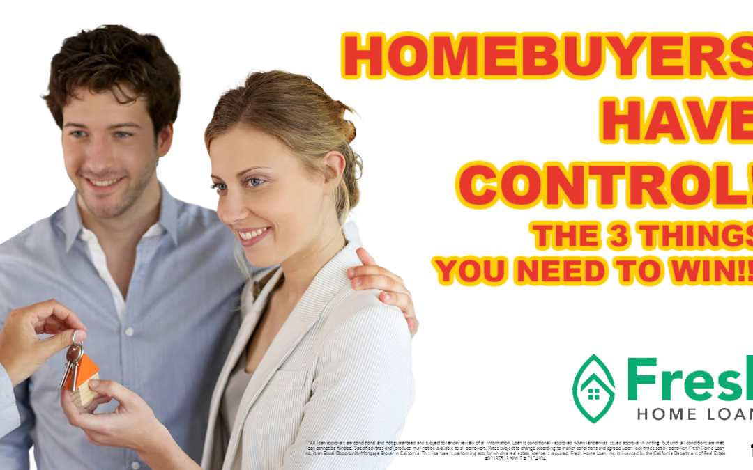 Home buyers Are in CONTROL AGAIN!  The Three Things You Need to WIN in THIS Market!